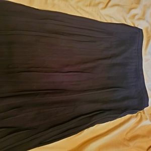 J. Crew pleated midi skirt in black, size 8. NWT.